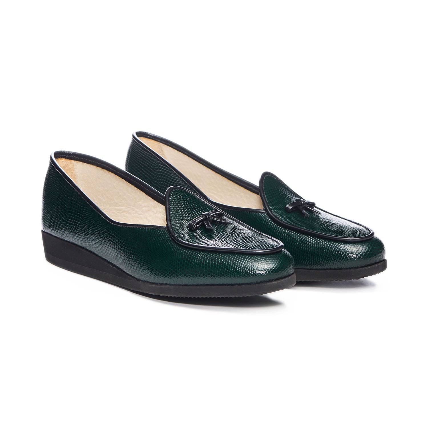 Vintage Alfani slip-on, Black, Lizard/Calf, Men\'s 9, Made in Italy, Worn Once Zucco Calzoleria Toscana Men main image 4