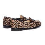 Leopard print loafers for women