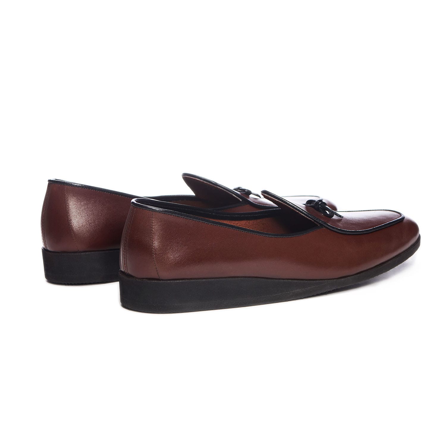 Elegant Brown calf  Leather Loafers Belgian loafers Beaucoup de Belgians - by Pedro Vidal main image 2